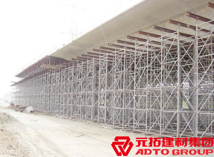 太原外環橋梁項目使用元拓盤扣式腳手架